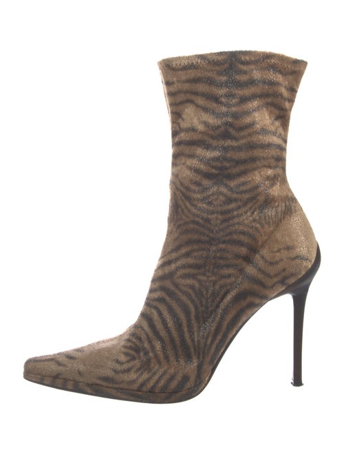 Casadei Animal Print Sock Boots