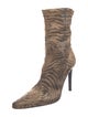 Casadei Animal Print Sock Boots