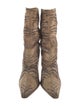 Casadei Animal Print Sock Boots