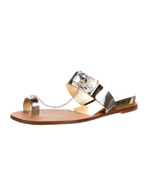 Casadei Patent Leather Slides