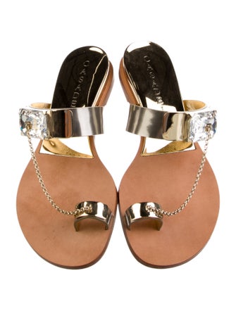 Casadei Patent Leather Slides