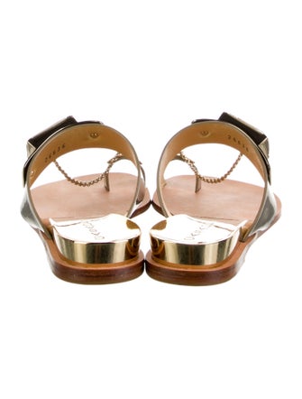 Casadei Patent Leather Slides