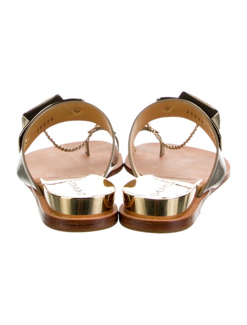 Casadei Patent Leather Slides