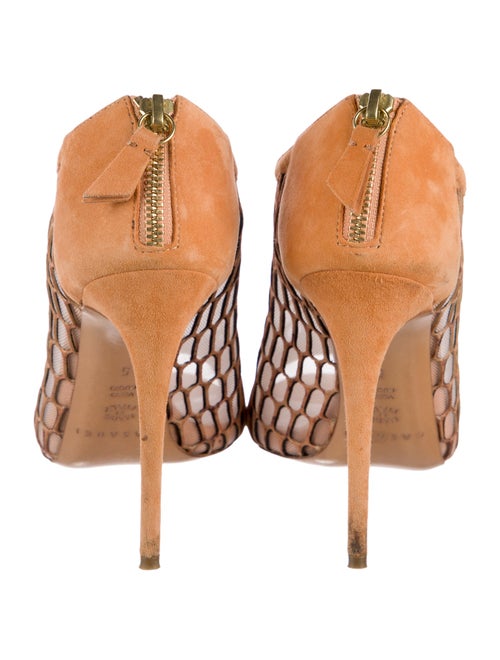 Casadei Suede Mesh Accents Pumps