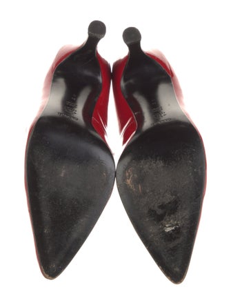 Casadei Patent Leather T-Strap Pumps