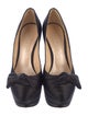 Casadei Satin Bow Accents Pumps