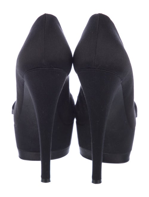 Casadei Satin Bow Accents Pumps