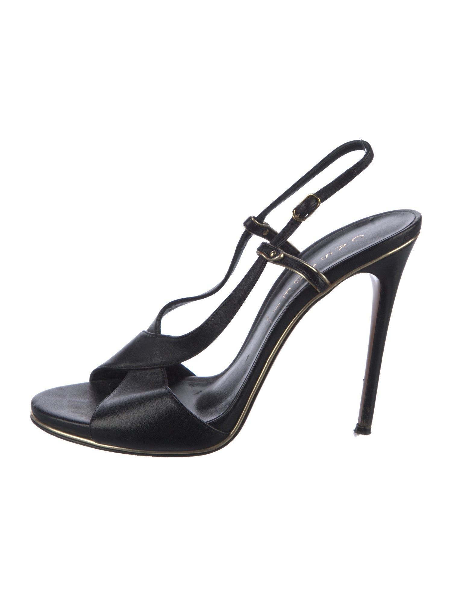 Casadei Leather Slingback Sandals