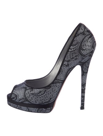 Casadei Lace Lace Pattern Pumps