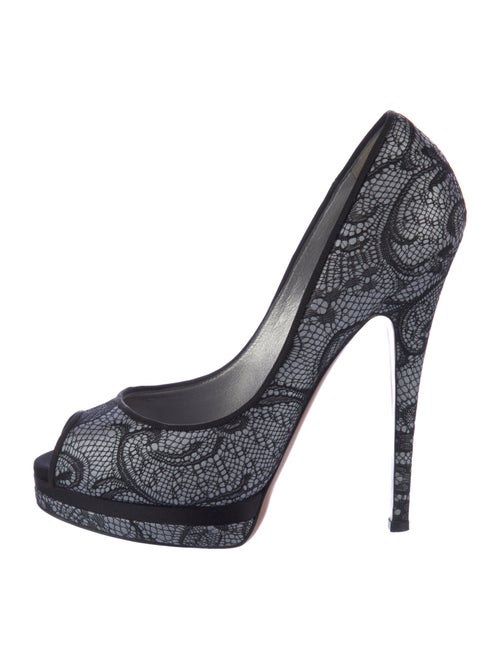 Casadei Lace Lace Pattern Pumps