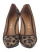 Casadei Canvas Animal Print Pumps