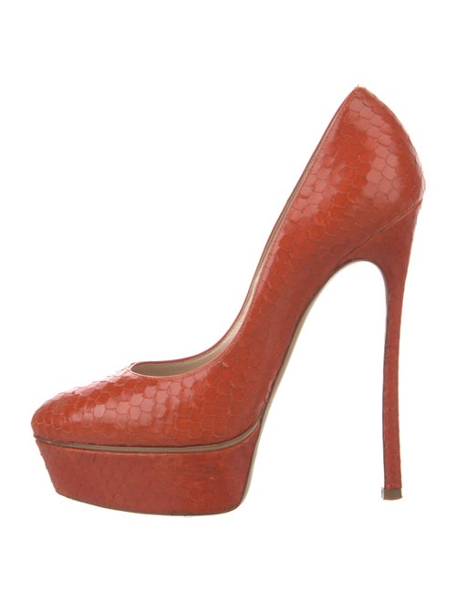 Casadei Snakeskin Pumps