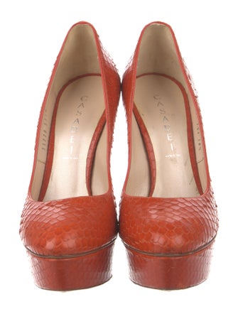 Casadei Snakeskin Pumps