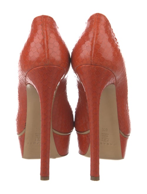 Casadei Snakeskin Pumps