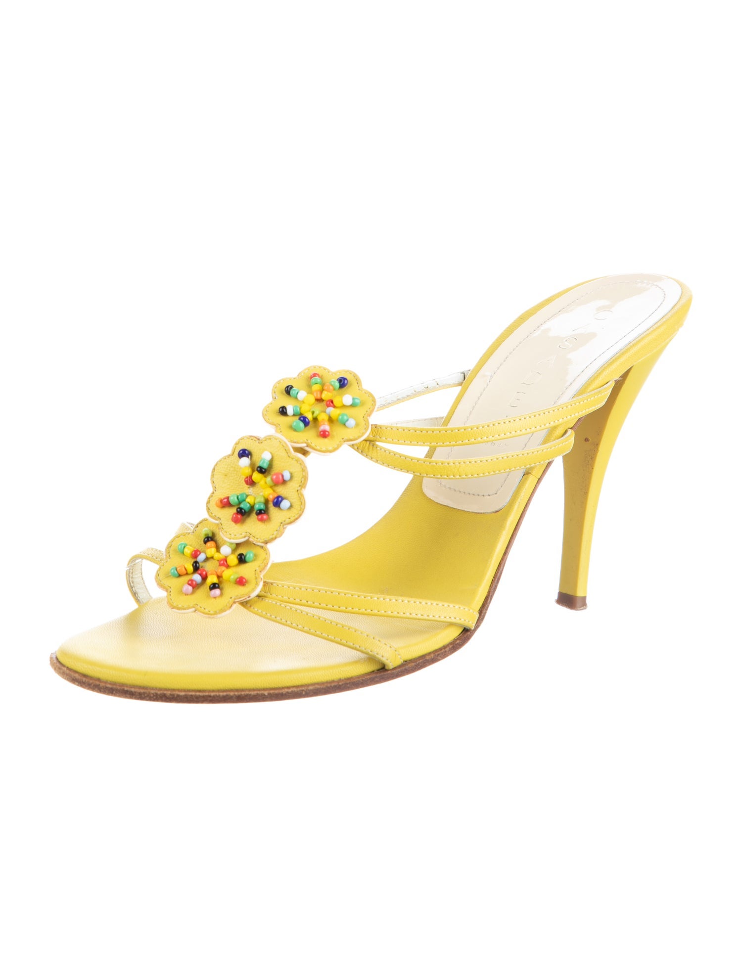 Casadei Vintage Leather Slides