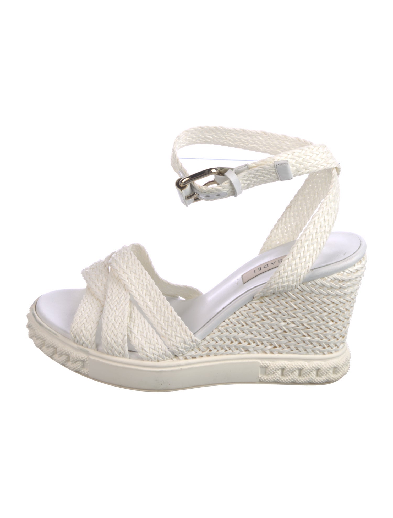 Casadei Whipstitch Trim Espadrilles