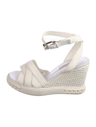 Casadei Whipstitch Trim Espadrilles