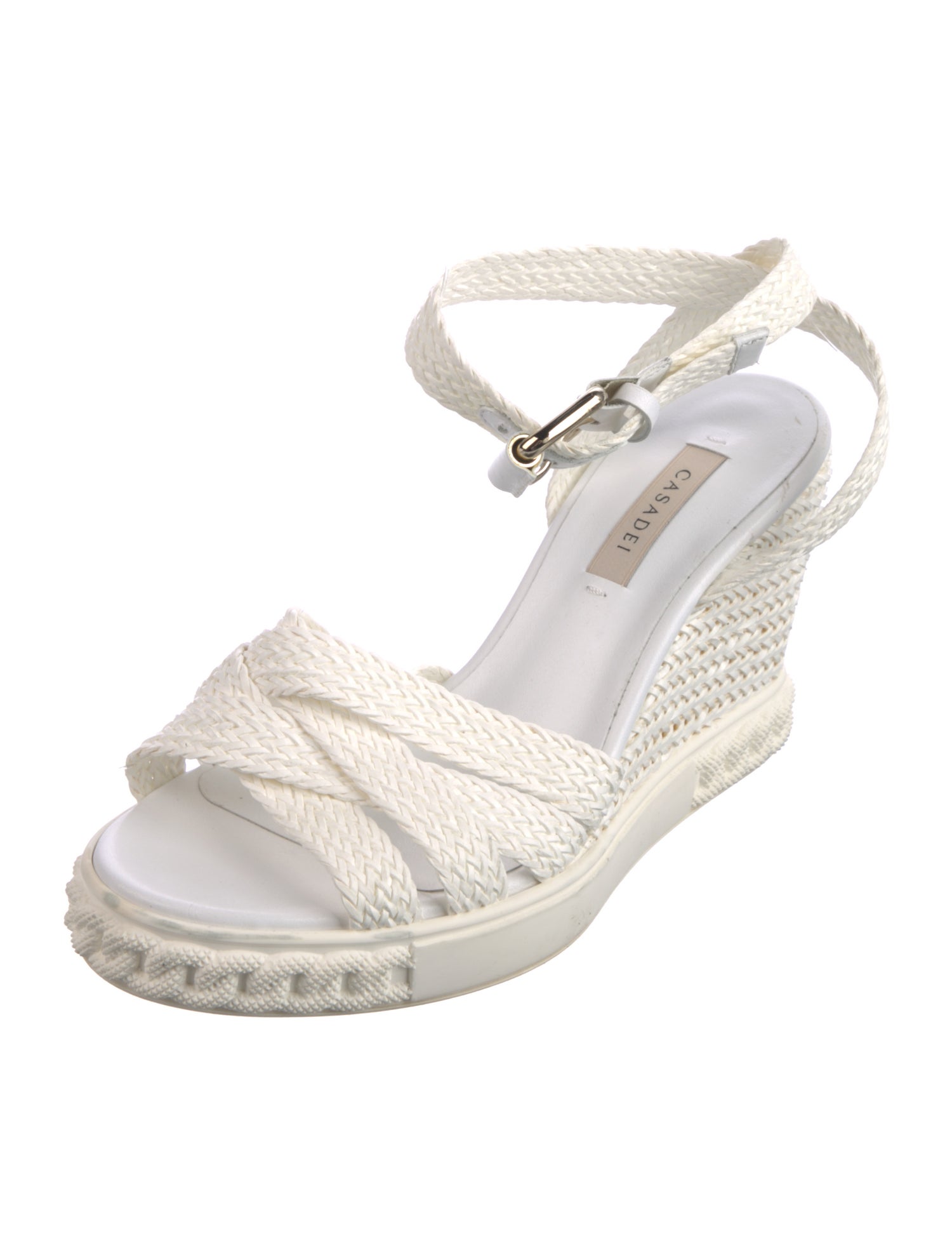 Casadei Whipstitch Trim Espadrilles
