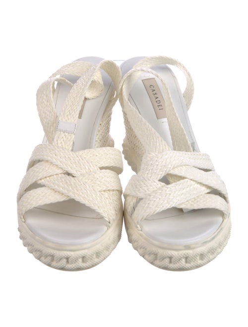 Casadei Whipstitch Trim Espadrilles