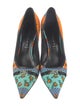 Casadei Canvas Printed Pumps