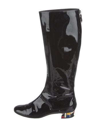 Casadei Patent Leather Rain Boots