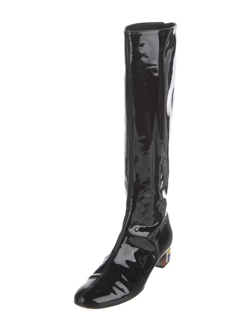 Casadei Patent Leather Rain Boots