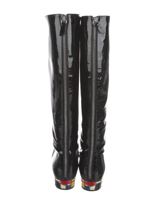 Casadei Patent Leather Rain Boots