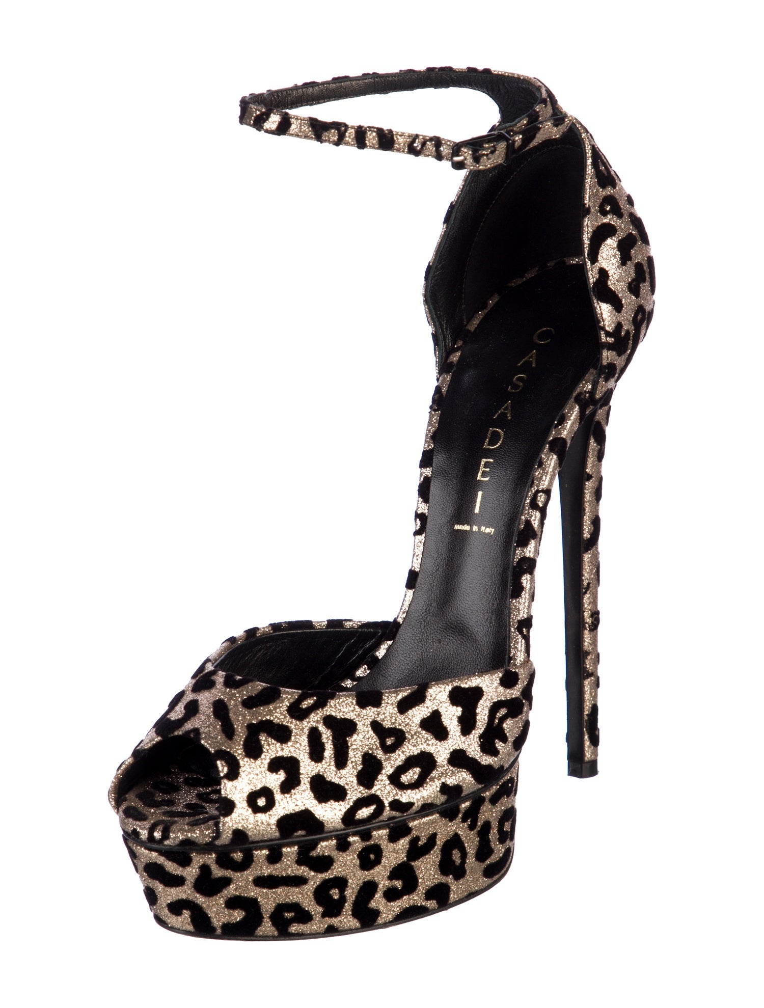 Casadei Animal Print D'Orsay Pumps