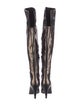 Casadei Snakeskin Animal Print Boots