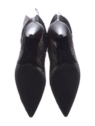 Casadei Snakeskin Animal Print Boots