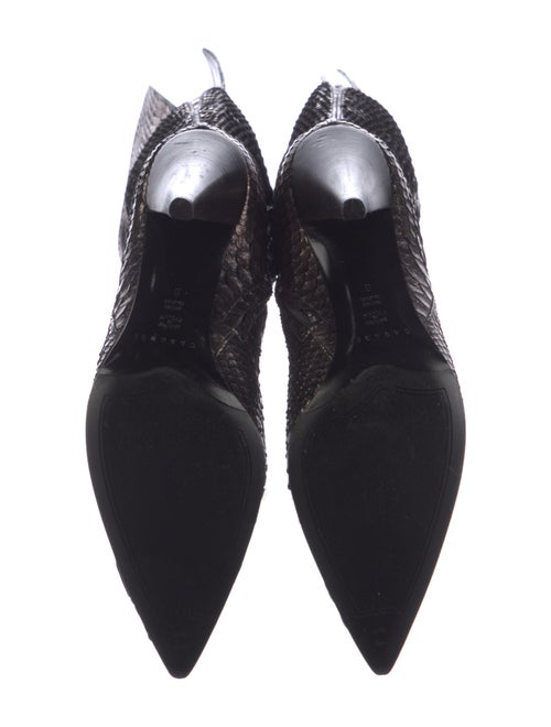 Casadei Snakeskin Animal Print Boots