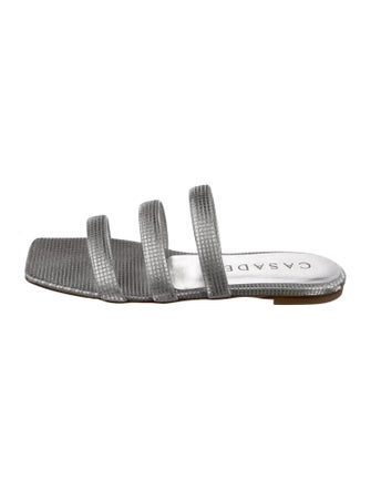 Casadei Leather Slides