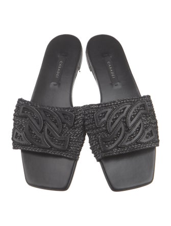 Casadei Leather Slides