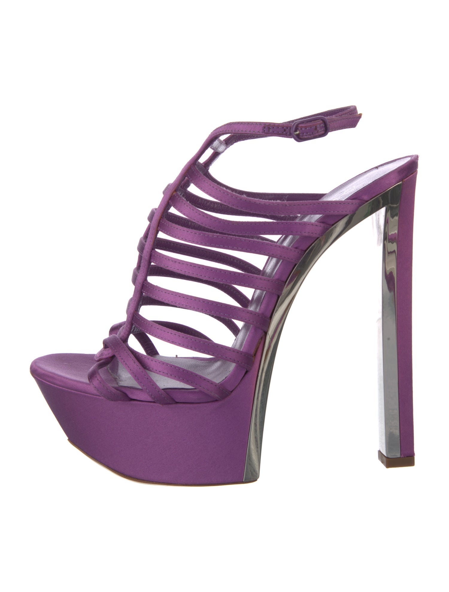 Casadei Satin Slingback Sandals