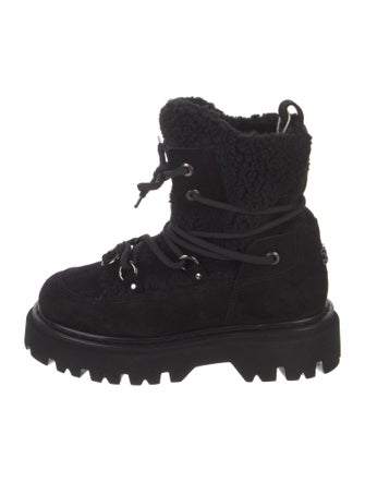 Casadei Suede Combat Boots