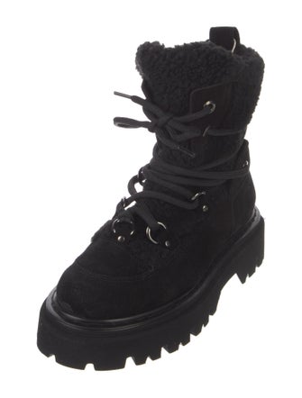 Casadei Suede Combat Boots