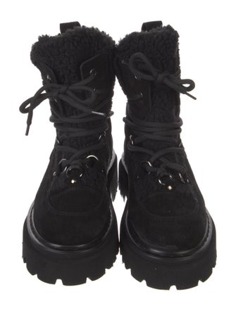 Casadei Suede Combat Boots