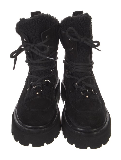Casadei Suede Combat Boots