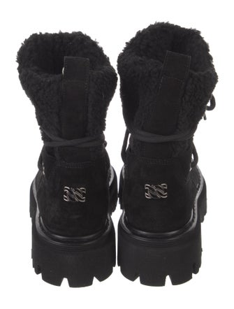 Casadei Suede Combat Boots