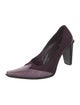 Casadei Suede Colorblock Pattern Pumps