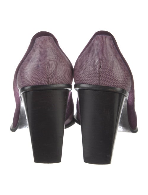 Casadei Suede Colorblock Pattern Pumps