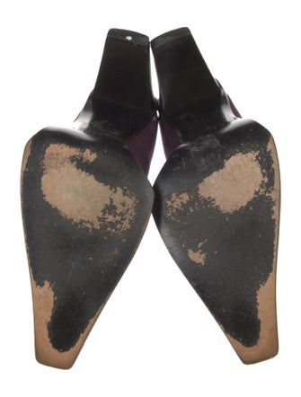 Casadei Suede Colorblock Pattern Pumps