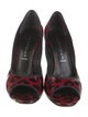 Casadei Patent Leather Printed D'Orsay Pumps