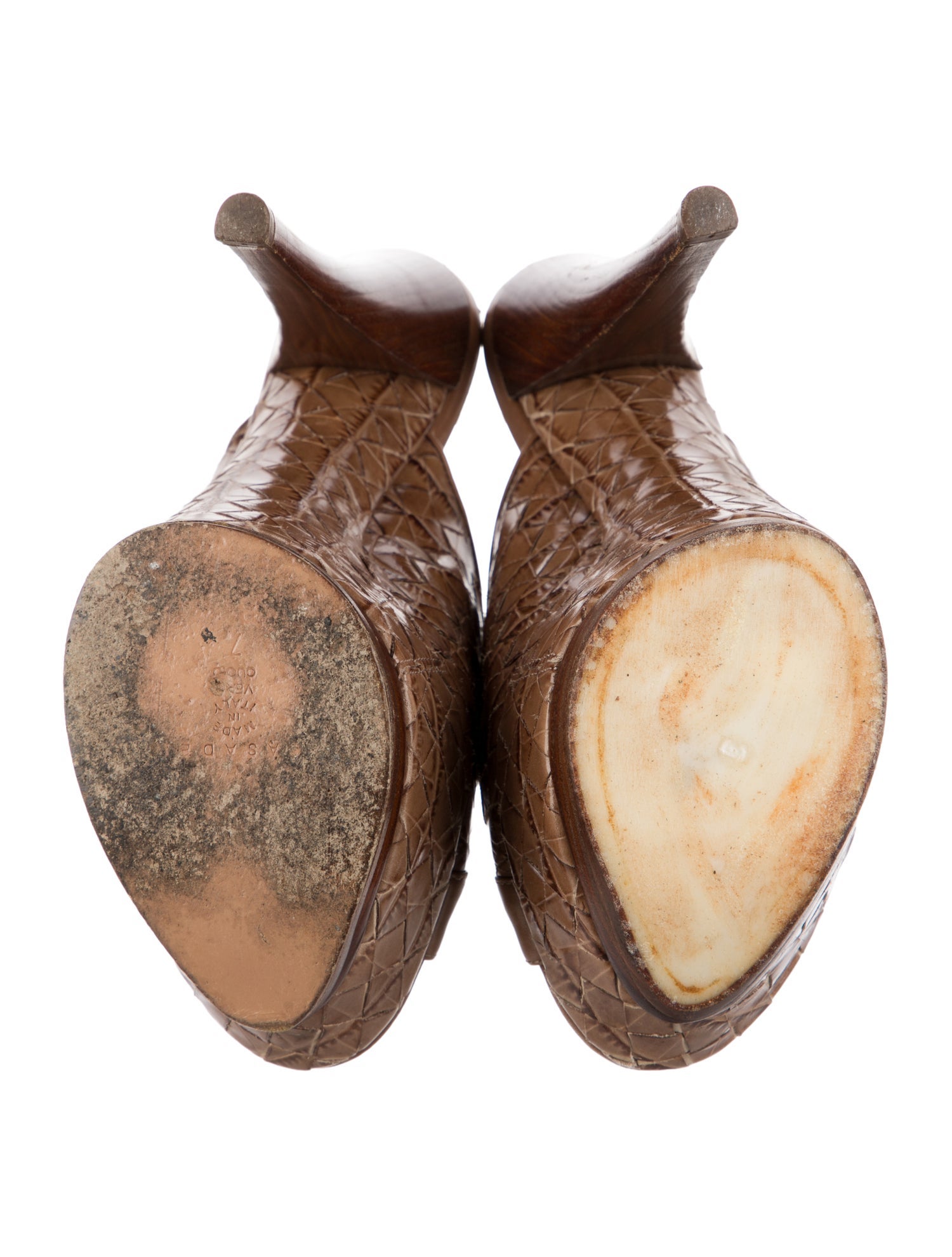 Casadei Leather Animal Print Slides