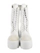 Casadei Leather Combat Boots