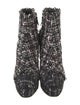 Casadei Tweed Tweed Pattern Boots