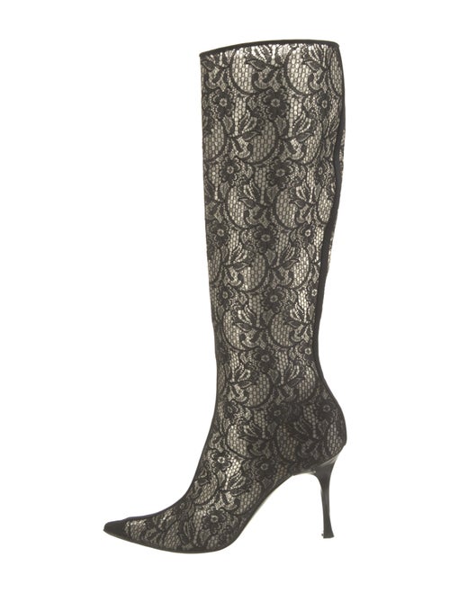 Casadei Lace Lace Pattern Boots