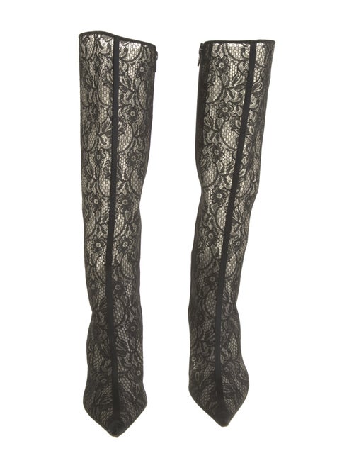Casadei Lace Lace Pattern Boots