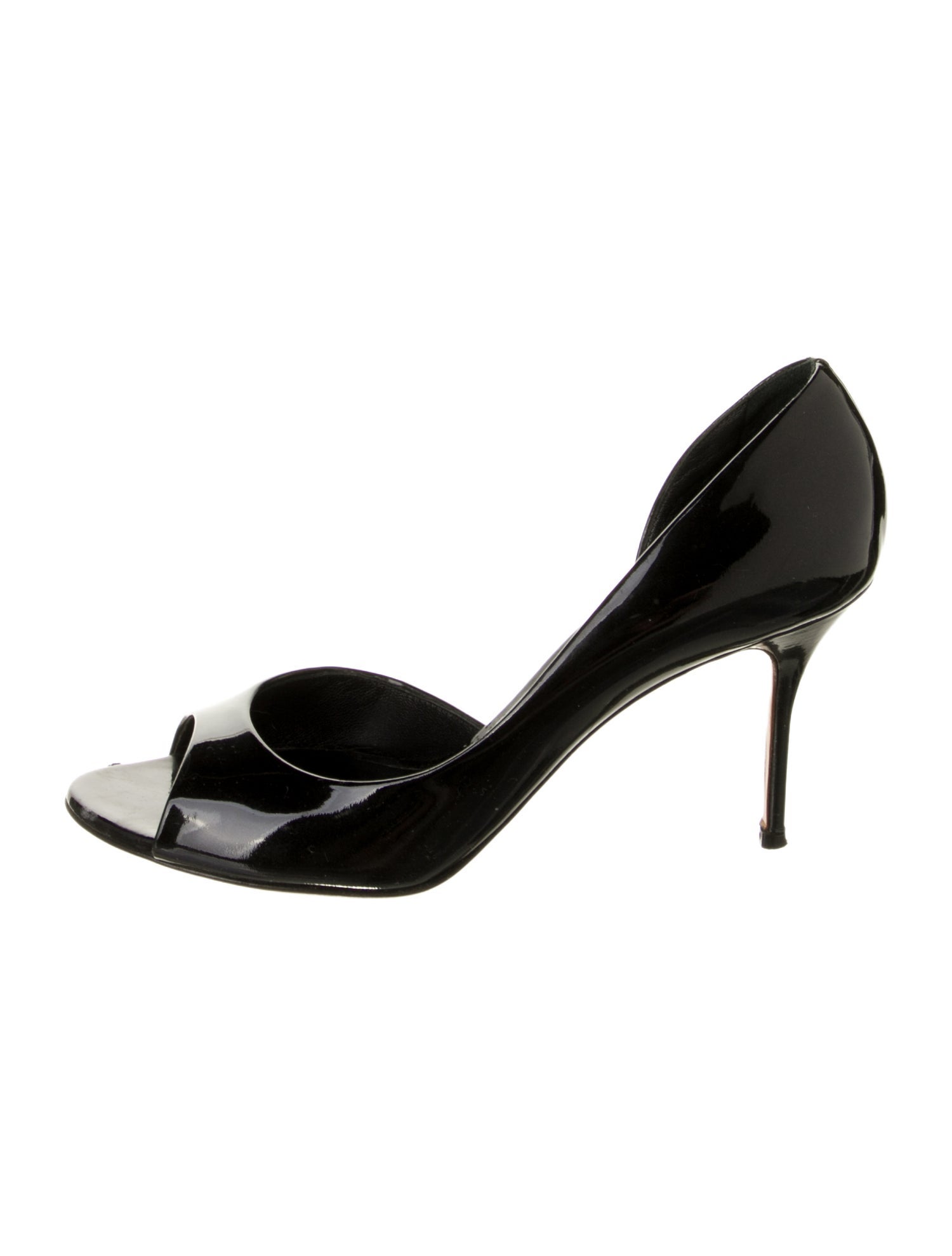 Casadei Patent Leather D'Orsay Pumps