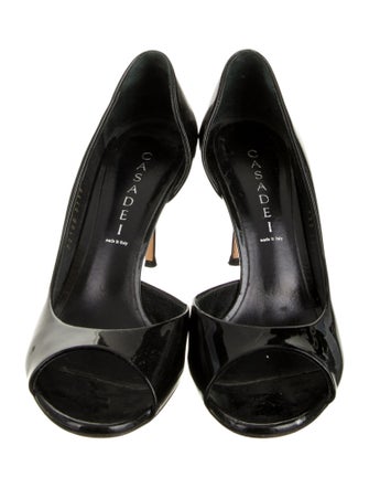 Casadei Patent Leather D'Orsay Pumps